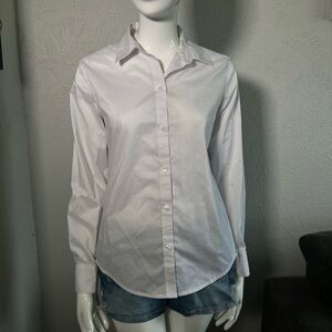 Liz Claiborne Crisp White Collared Shirt
